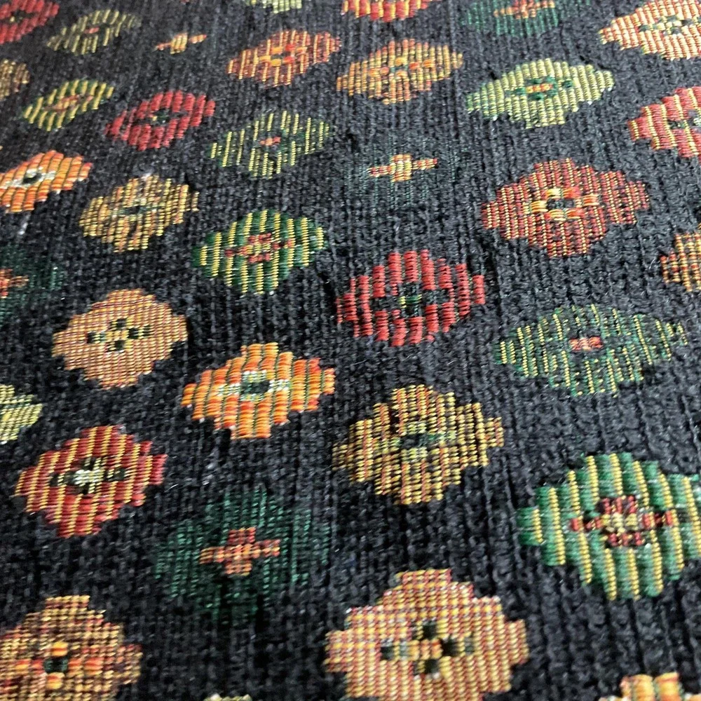 Vtg Woven Jacquard Tablecloth 56